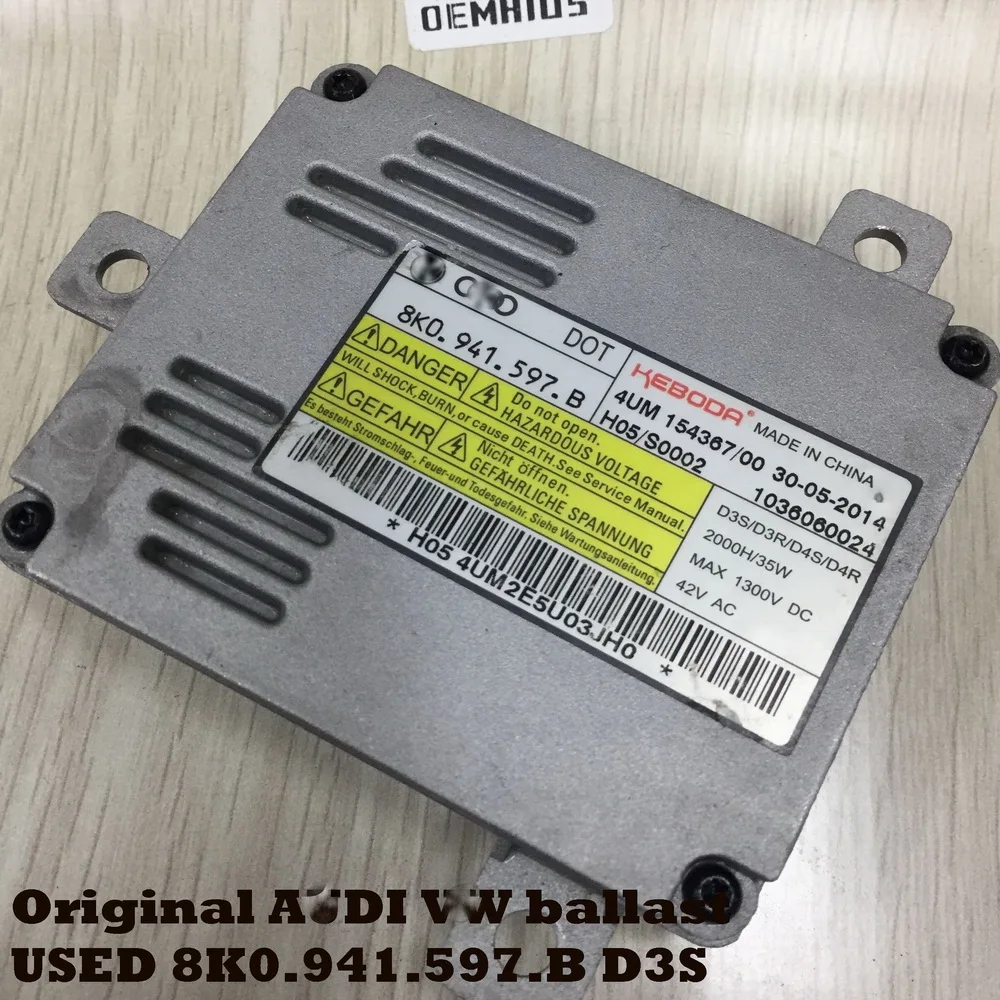1 шт OEM xenon HEBODA D3S для A6 A4 A3 Q5 Q3 Passat Je tta скрытый балласт+ провод 1036060024 8K0941597B
