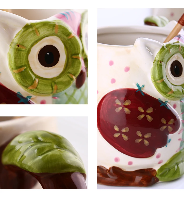 700 мл керамическая чашка большой емкости с котом креативная офисная для воды 3D