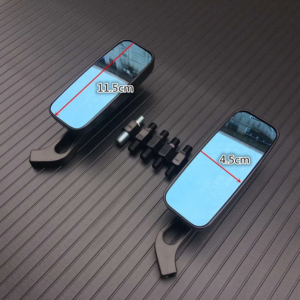 

1 Pair 8mm 10mm Motorcycle Rearview Side Mirrors for Harley Honda Yamaha Kawasaki Street Sports Bike Chopper Cruiser Universal