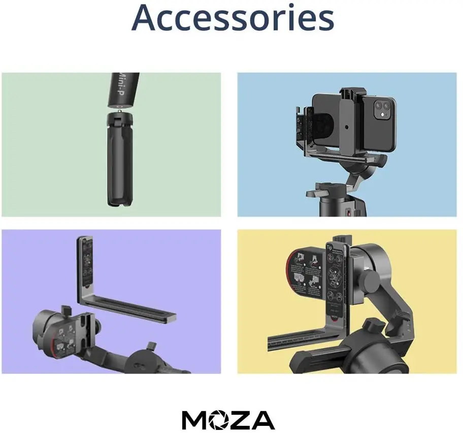 

Moza Mini P 3-Axis Gimbal Stabilizer for Smartphones/Action Cameras/Gopro/Light Mirrorless