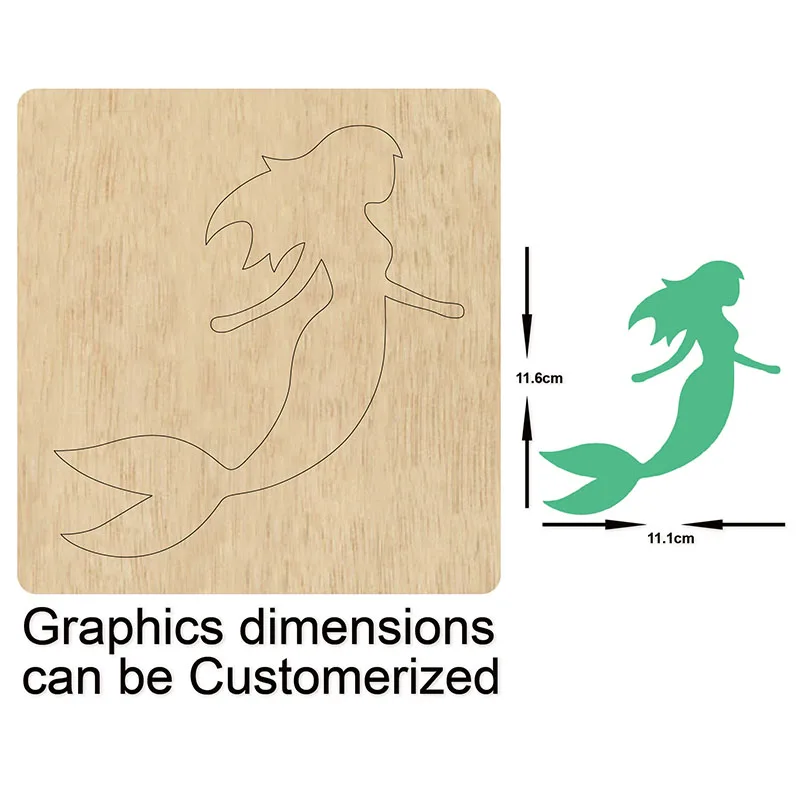 Формы Русалка сделай сам аксессуары для высечки деревянная высечка | Дом и сад