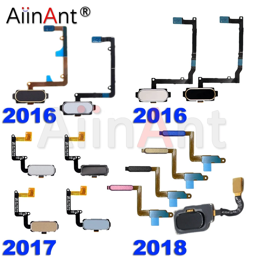 Оригинальная задняя кнопка «домой», определение отпечатка пальца Сенсор гибкий кабель для samsung Galaxy A5 A7 2016 A510 A510F A710 A710F