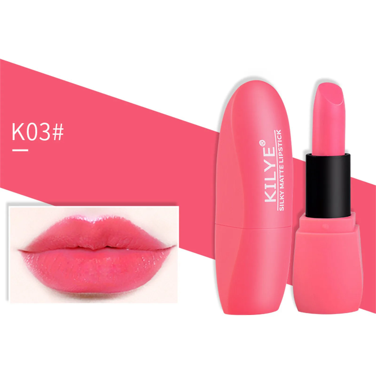 

OutTop makeup 12 Color Cute RED Tube Mouth Red Brick Red Aunt Lipstick Is Non-Stick Cup Velvet Waterproof Long Lasting Lipstick