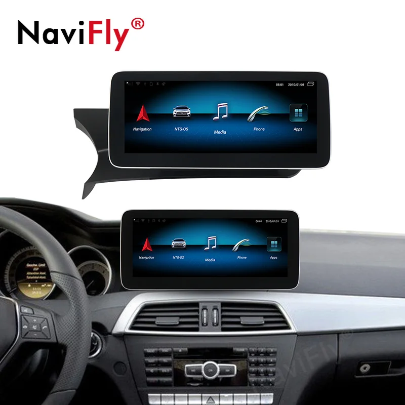 NaviFly 10 25 &quotips экран Android 9 0 8 ядерный автомобильный мультимедийный плеер для Mercedes