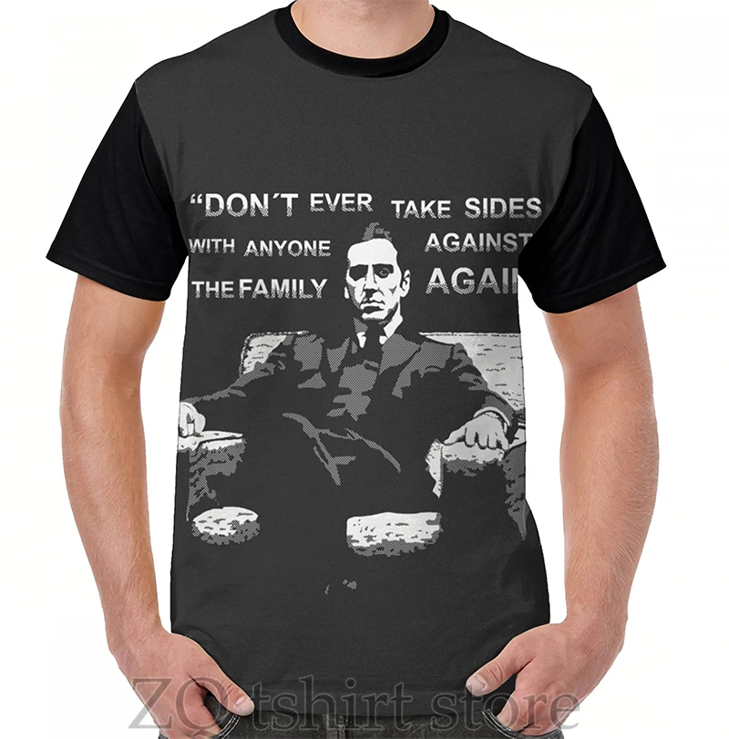 Футболка с графическим принтом Майкла корлеона мужские топы футболка для женщин