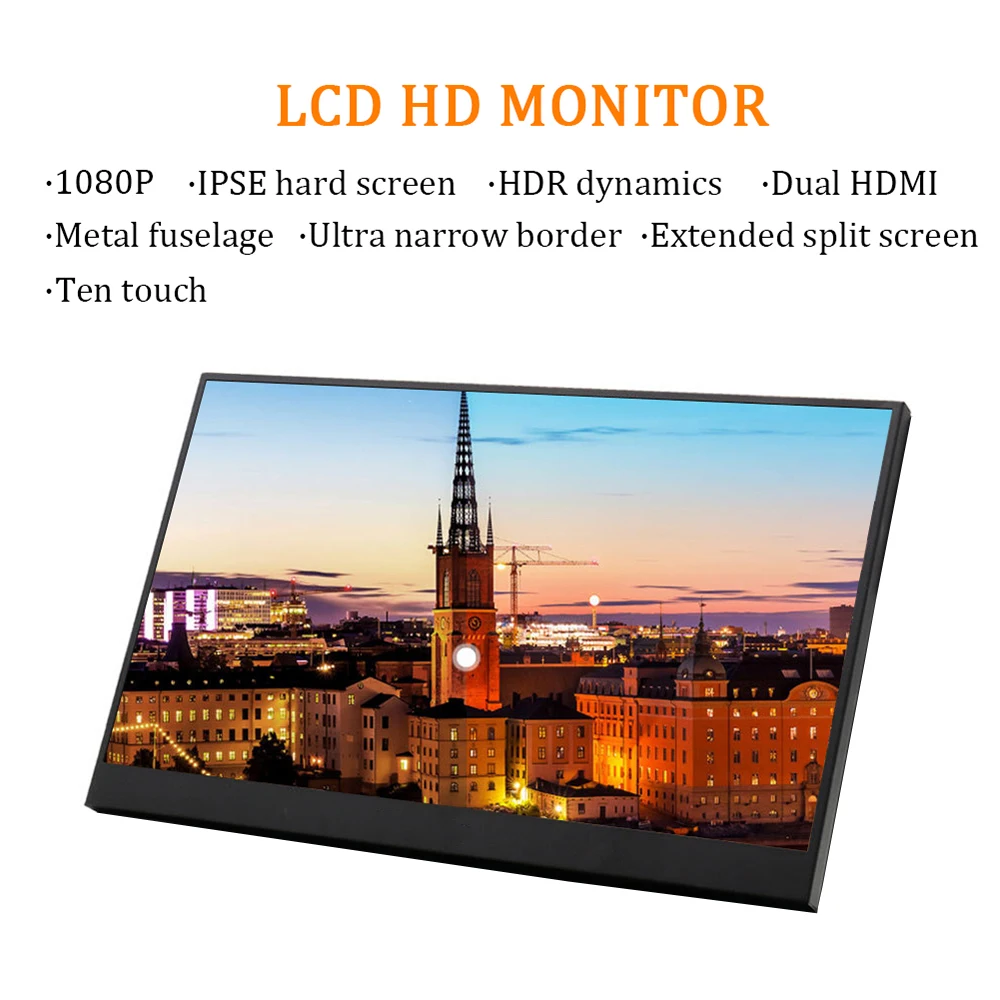 OEM 13 3 дюймов 1920x1080 60 гц Freesync портативный монитор пк для PS4 Windows 7 8 10 Full HD