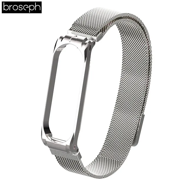 Silver Mi lanese ремешок для часов Xiaomi mi Band 3 4 спортивные ремешки из нержавеющей стали для mi band 3 4 Смарт часы браслет аксессуары - Цвет ремешка: Silver