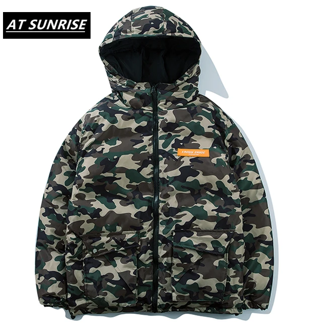 2019 хип хоп камуфляжная куртка с капюшоном парка Мужская ветровка уличная Harajuku