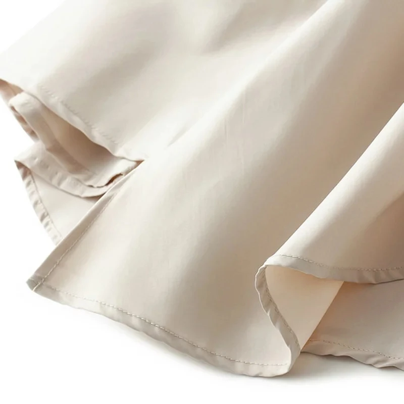 

Women Pleated Elastic Waist Midi Skirt 2021 Spring Summer Ladies Casual High Waist Solid Asymmetrical Ruched White A-line Skirts