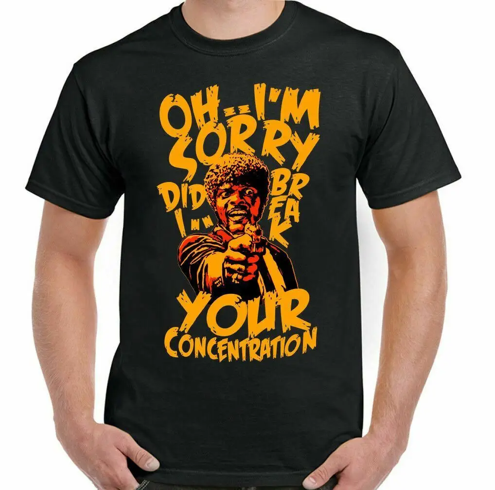 

Pulp Fiction T-Shirt Man concentration Fun Movie phrase t shirt
