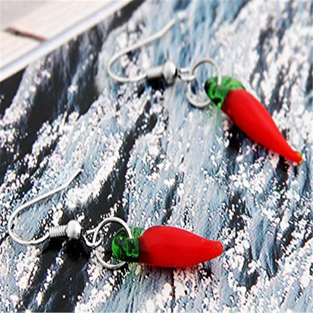 1 пара модные красные серьги с перцем чили|Сувениры для вечеринок| |