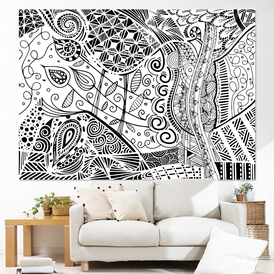 Sun Moon МАНДАЛА ГОБЕЛЕН для домашнего декора спальня настенный гобелен хиппи