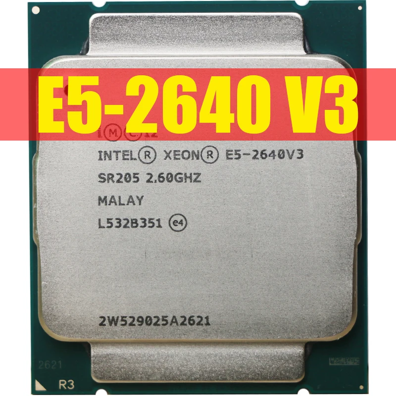 Процессор Intel Xeon E5 2640 V3 2 6 ГГц 8 ядер 90 Вт сокет LGA 2011 3 б/у|Процессоры| |