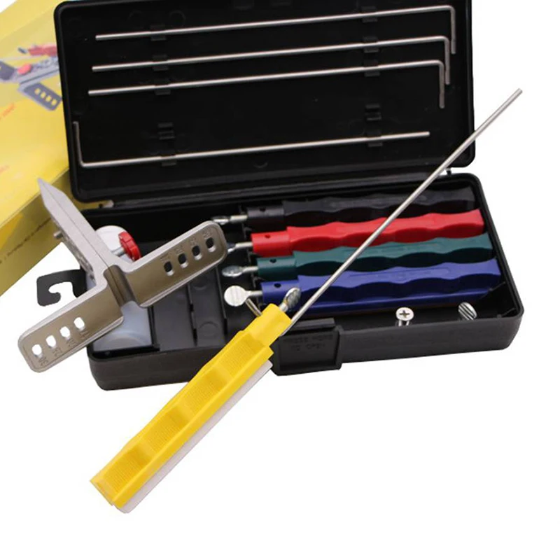 

Sharpeners Fix-angle Professional Kitchen Knife Sharpener Sharpening System With 5 Stones Kitchen Knives & Accessories