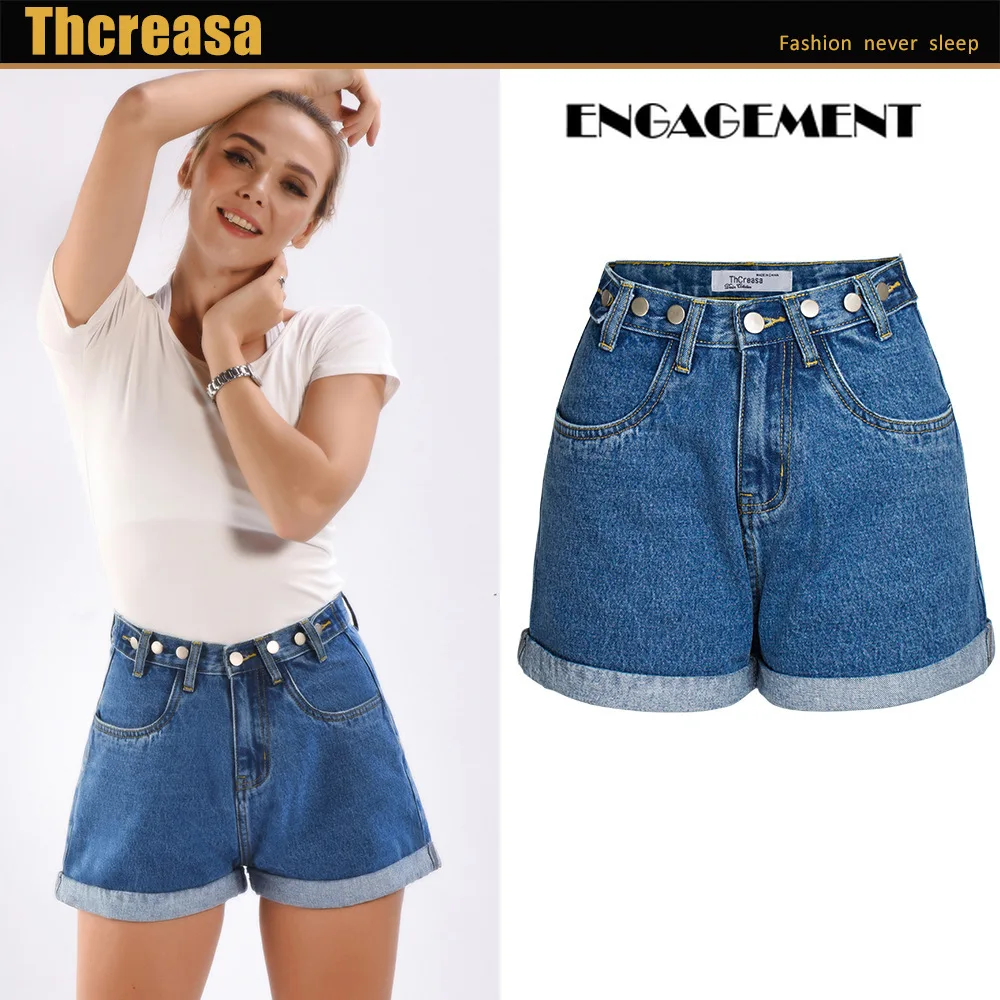 

ENGAGEMENT 2021 Trafaluc Za Summer new high waist women loose casual jeans wide leg shorts women pantalones cortos de mujer