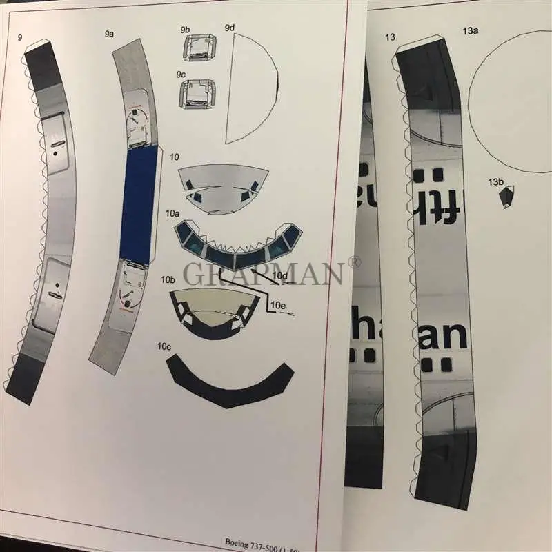 Модель самолета Боинг 737 500|Картонные конструкторы| |