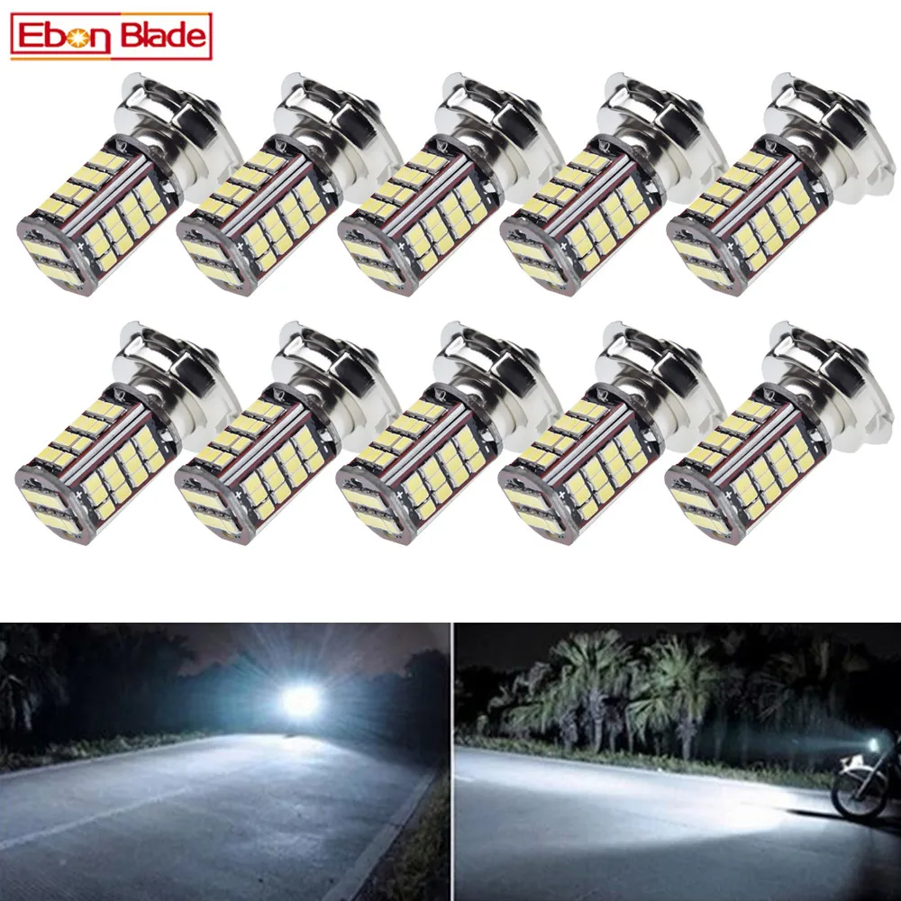 10 шт. P26S светодиодный светильник для головы мотоцикла 2835 чипы 56 smd мотор лампа 6V