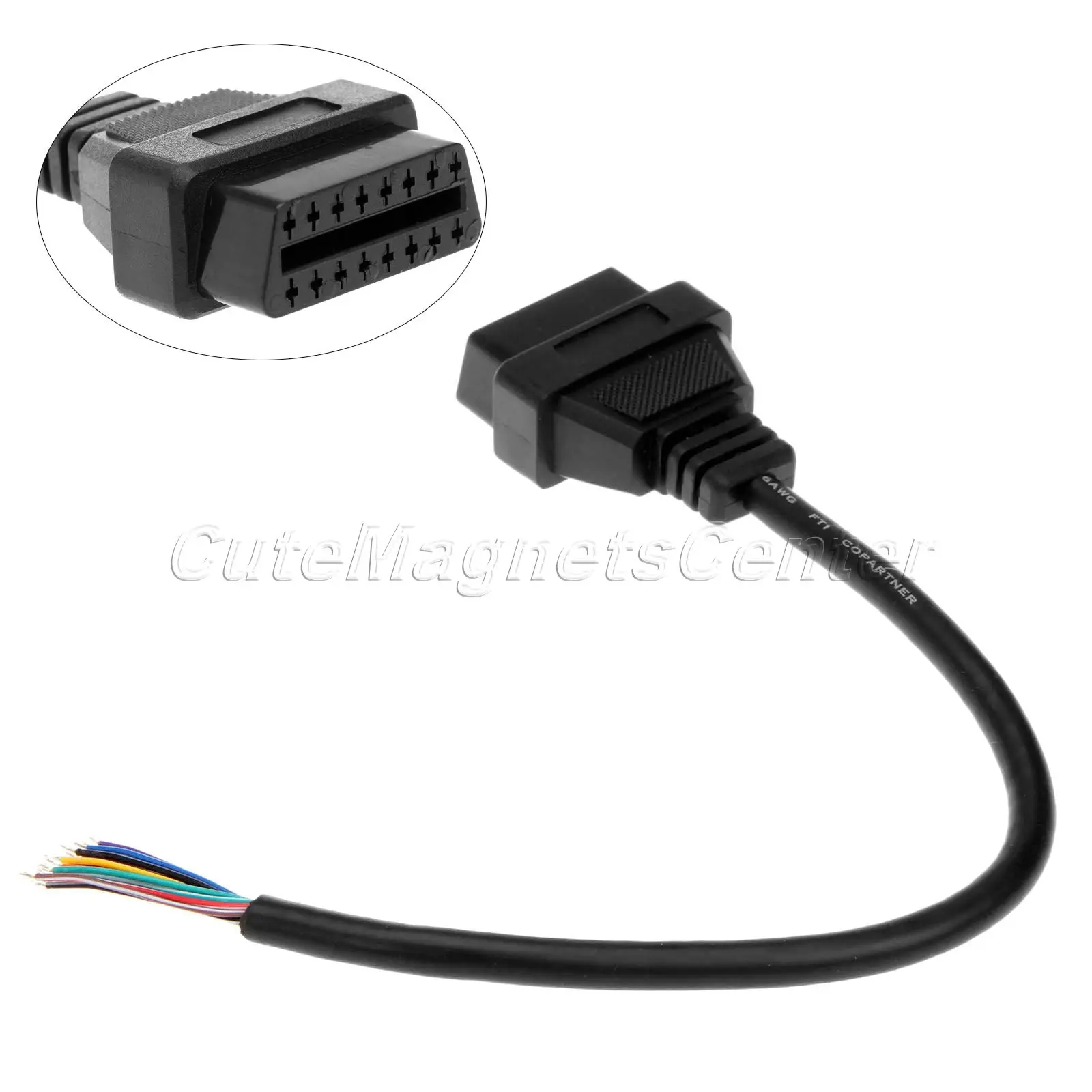 Кабель OBD II 16 Pin 2 разветвитель адаптер удлинитель Штекерный разъем OBD2 расширенный