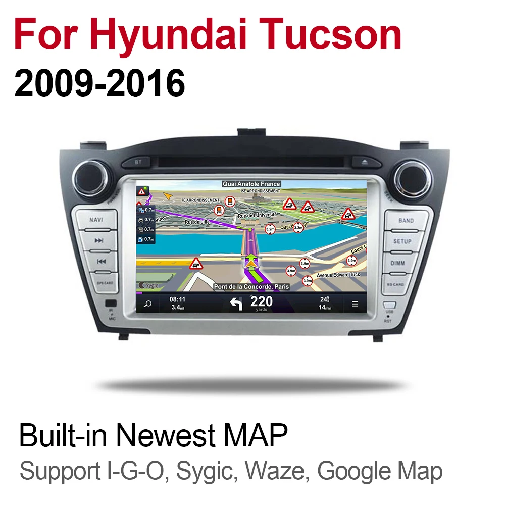 ZaiXi 2din Android 9 0 Восьмиядерный 4 Гб ОЗУ автомобильный DVD плеер для Hyundai Tucson 2009 ~ 2016 GPS
