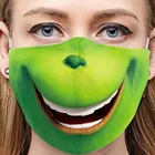 Новинка-Grinch Косплэй Для женщин зеленый рот маски для взрослых дышащие Утепленная одежда ветрозащитная мужская вечерние маска для лица Уход за кожей лица защиты Хэллоуина