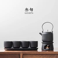 ceramic tea set aesthetic charms chinese black teapot and cup set gift box portable tetera porcelana teaware sets bg50ts