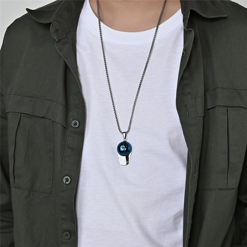 

Boho Jewelry Fashion Double Color Baseball Cap Pendant For Women 2021 New Style Stainless Steel Chain Necklaces Free Shipping