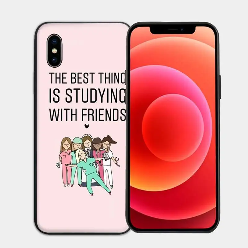 

Cartoon Medicine Doctor Nurse Phone Case for iphone 6s 7 8 plus xr xs 11 12pro max mini case