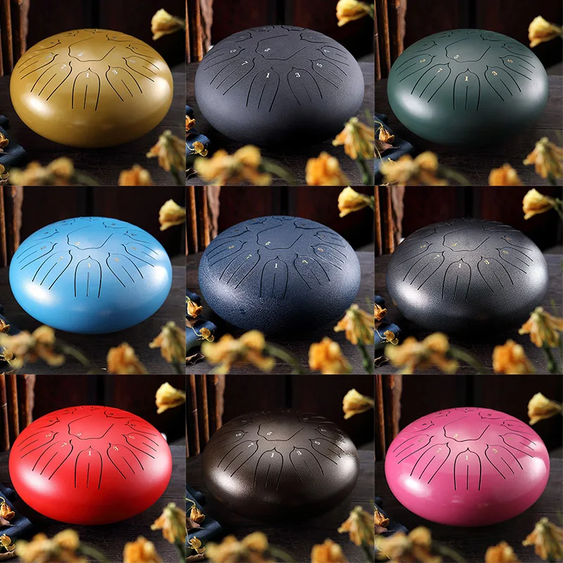 Горячая 6in 8 тон Сталь язык барабан C Ключ ударный инструмент Handpan барабана с