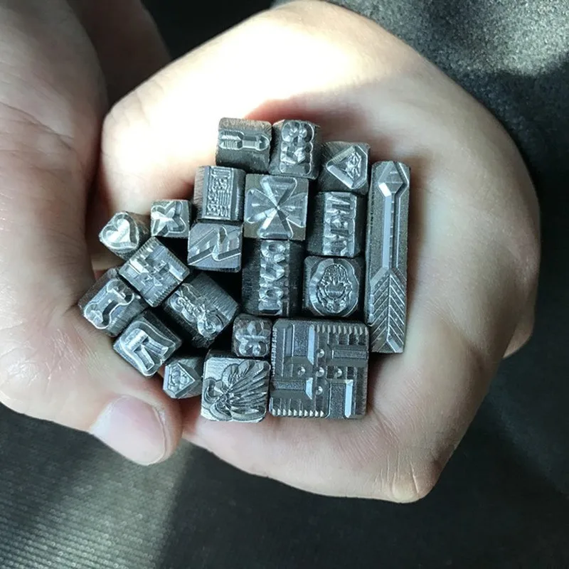 DIY металлический штамп золотого и серебряного цвета персонализированный логотип