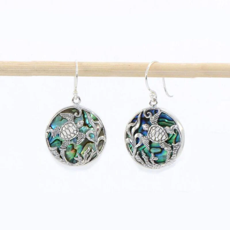 SHUANGR Boho Этнические каучук зеленого цвета Камень Висячие серьги для женщин Индийский Племенной Винтаж Серьги pendientes mujer moda - Окраска металла: S07306