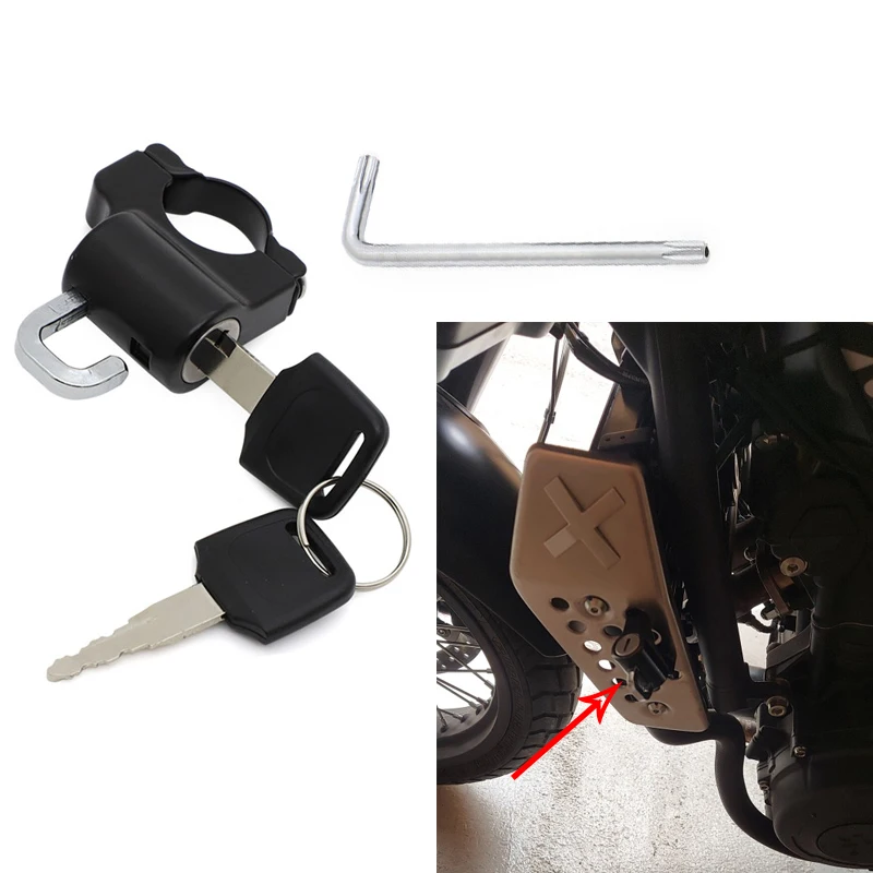 

2023 Anti-theft Helmet Lock Security For 7/8'' 22mm Handlebar fit for Honda Yamaha Kawasaki Suzuki Victory Motorcycle dIrt bike
