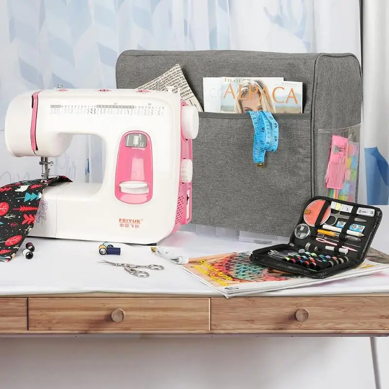 Портативный пылезащитный чехол для швейной машины с 3 карманами