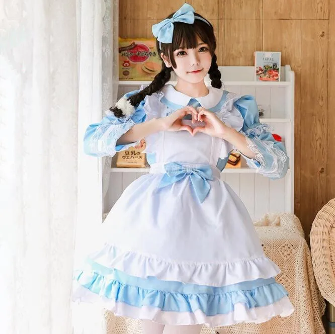 Женский костюм на Хэллоуин Алиса в Wonderland мадчэнь клид кельнерин карнавальный