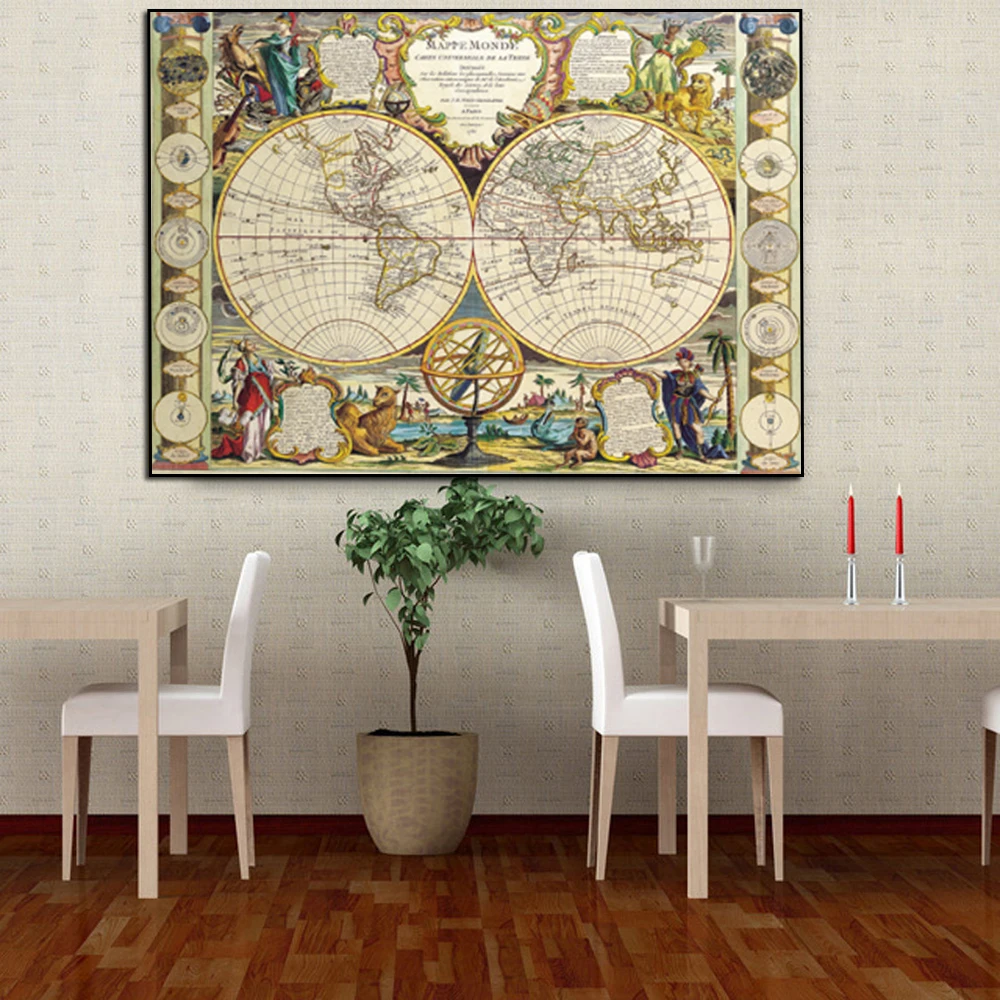 

Алмазная живопись «сделай сам», Карта мира, полная 5D алмазная вышивка, 3D вышивка крестиком, мозаика стразы, украшение для гостиной G58