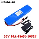 Комплект литий-ионных батарей LiitoKala, 36 В, 10 А  ч, 600 Вт, 10S3P, 20 А, BMS, зарядное устройство для электровелосипеда xiaomi mijia m365 pro