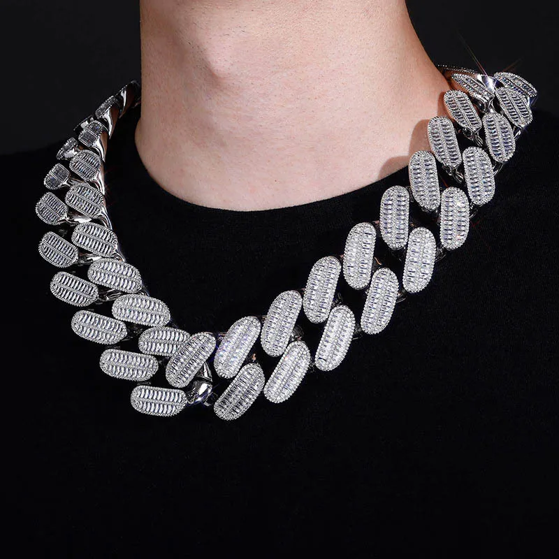 

New 39mm Miami Cuban Chain Necklace High Quality Micro Pave Cubic Zirconia Hip Hop Fashion Charm Jewelry Gift For Men