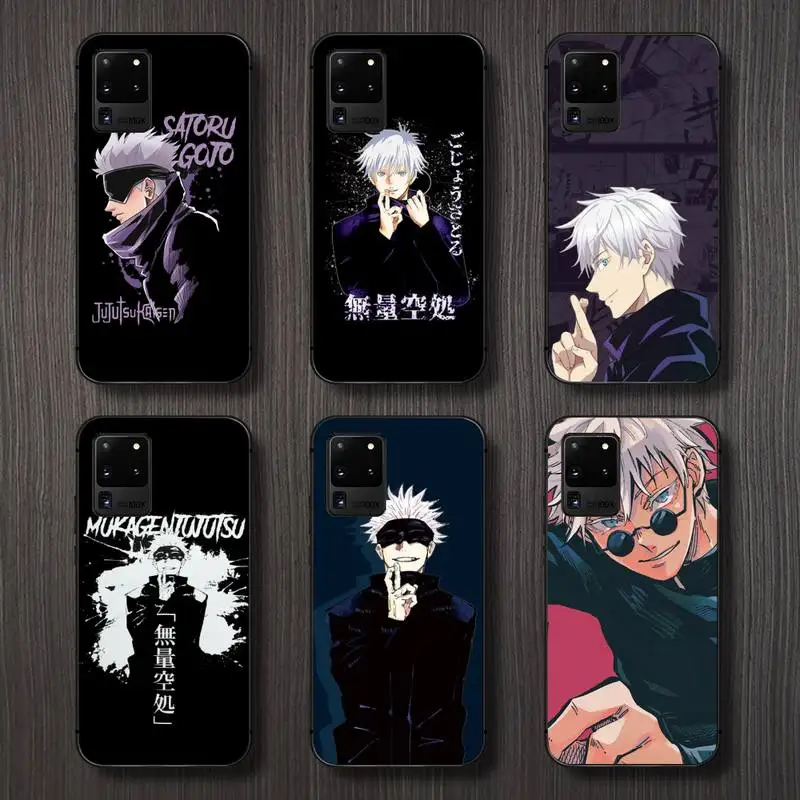 

Anime Jujutsu Kaisen Satoru Gojo Phone Case For Samsung A32 A51 A52 A71 A50 A12 A21S S10 S20 S21 Plus Fe Ultra