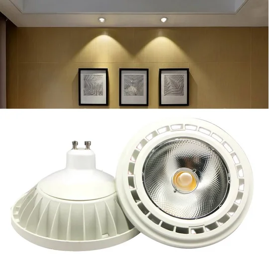 

7W 9W 12W 15W AR111 COB LED Spotlights 220V-240V G53 ES111 QR111 dimmable LED lamp Warm white/Cold white