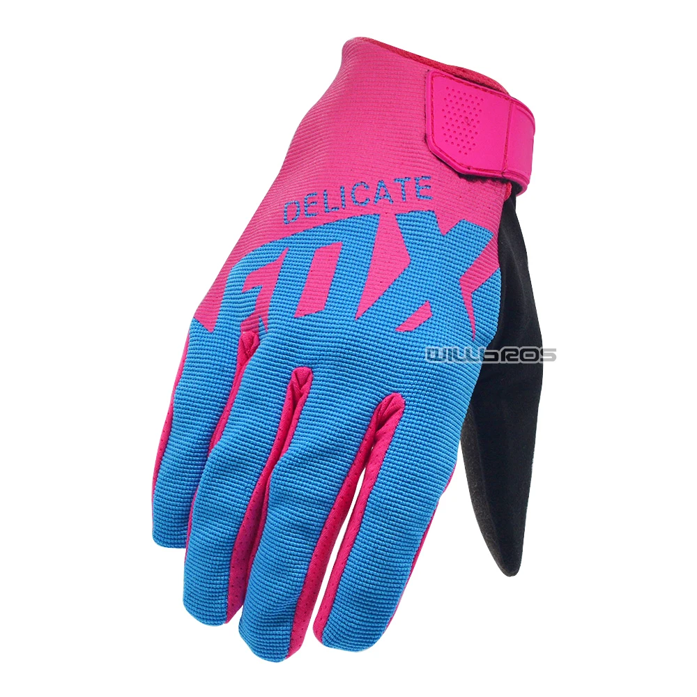 

Delicate Fox Pink Blue Ranger MX SX DH MTB ATV Enduro Racing Glove Bike Downhill Off-road Race Women Men's Gloves
