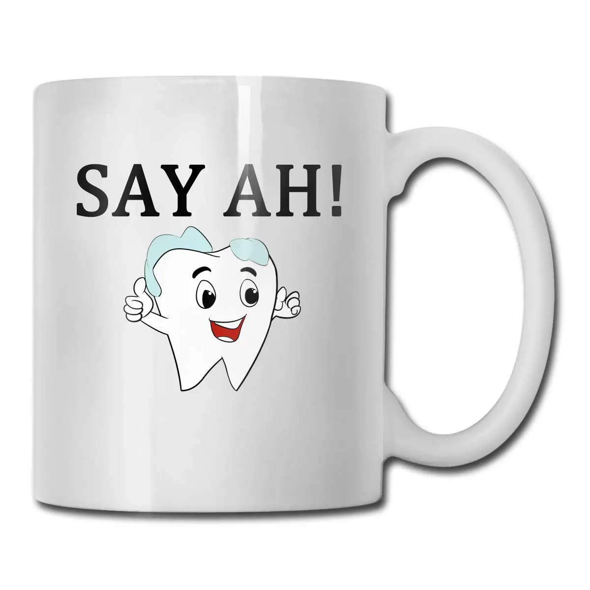Смешная кофейная кружка Say Ah Dental Tooth 11 унций | Дом и сад