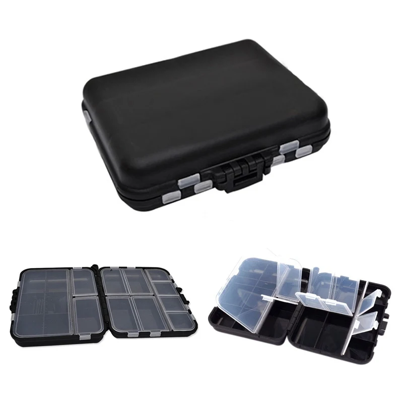 2019 Рыболовные Снасти Коробка двухсторонняя много отсеков водонепроницаемые