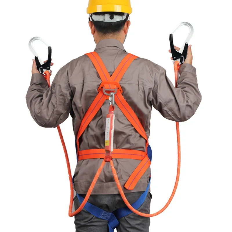 

Safety Harness Five-point Systemic Safety belt with Double hook High-altitude operations Fall prevention Protect equipment