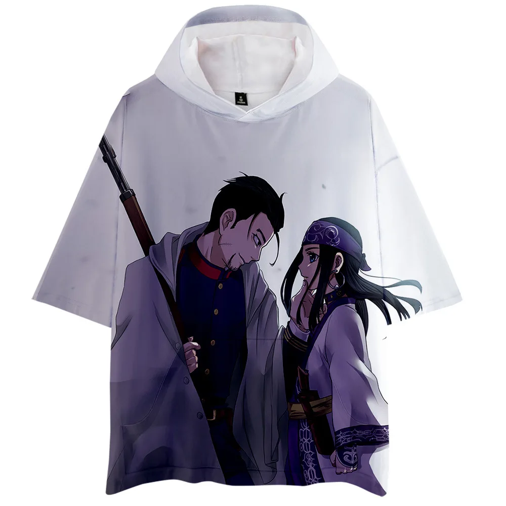 Толстовка с капюшоном и коротким рукавом 3D-принтом | Мужская одежда