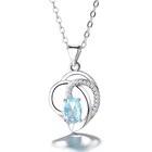Женское ожерелье с подвеской MENGYI, изящное ожерелье в форме сердца с кристаллами, ювелирные украшения 9, 2, 5 цветов