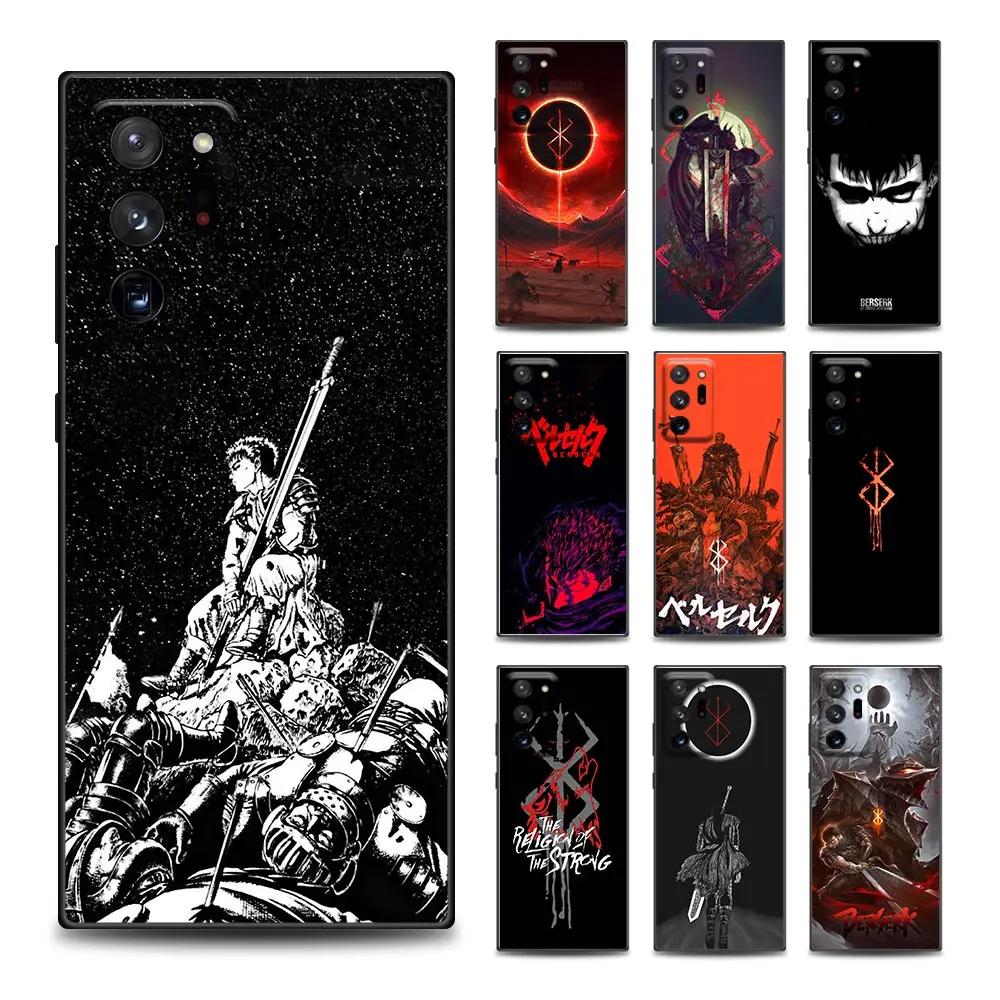 

Guts Berserk Japanese Anime Phone Case for Samsung M01 M11 M12 M21 M31 M32 M42 M1 M22 M41 M52 M62 Note 20 8 9 10 Plus Silicone