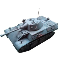 135 german vk1602 leopard light tank diy 3d paper card model building sets educational toys military model construction toys
