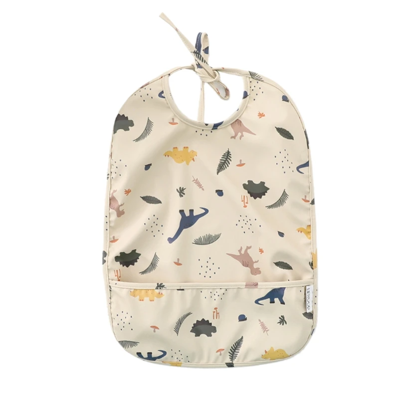 

Cartoon Waterproof Baby Bibs Infant Feeding Apron Smock Feeding Burp Cloth Gifts 69HE