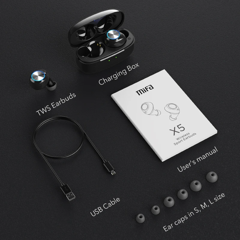

True Wireles Stereo Noise cancelling Bluetooth Earphone Wireless Earbuds