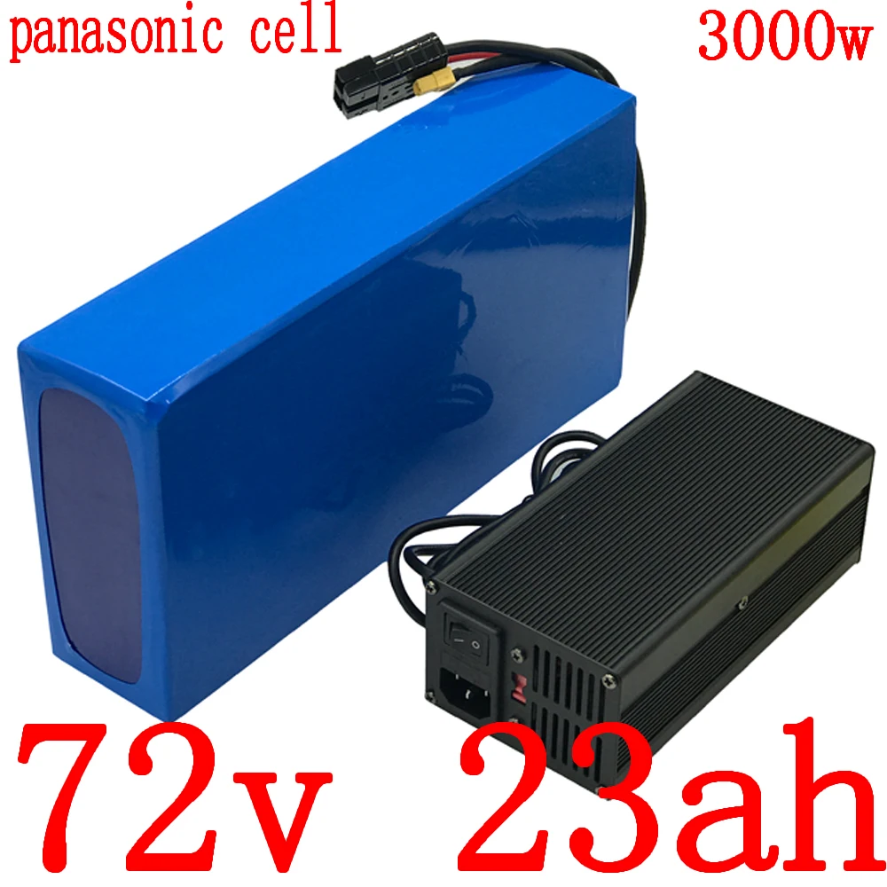 Литиевая батарея panasonic 72 в 2000 Вт 3000 15 Ач 17 20 23 25 30 Ач|24 lithium battery|electric bicycle battery 24battery 72v