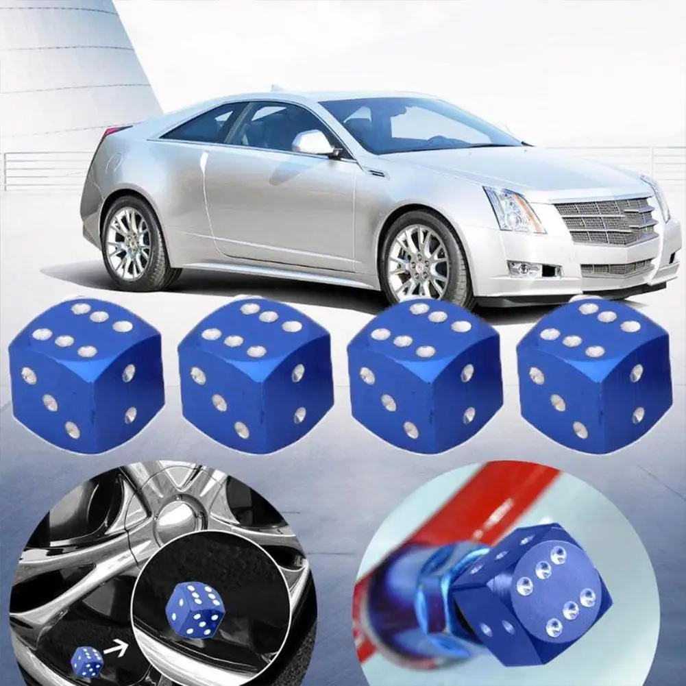

New Dust Cap Aluminum Alloy Car-styling AUTO Dice Dust Motorcycles Cap Caps Dust Tire Car Electric X9A9